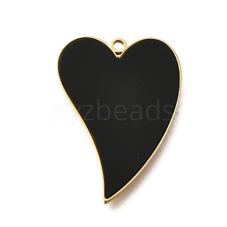 304 Stainless Steel Heart Charms STAS-Q348-11B-G-1