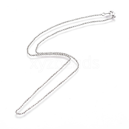 Brass Chain Necklaces NJEW-D079-N-1