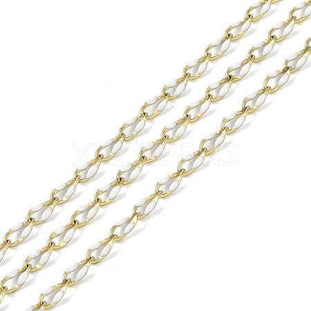 Ion Plating(IP) 304 Stainless Steel Dapped Chains AJEW-Q150-09G-07-1