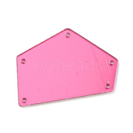 Translucent Acrylic Connector Charms MACR-G065-10A-01-1