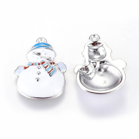 Alloy Enamel Pendants EA796Y-1