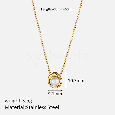304 Stainless Steel Pendant Necklaces for Women FS-WG3C5F5-10-1