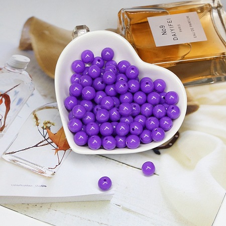 Opaque Acrylic Beads OACR-SZC0001-02A-12-1