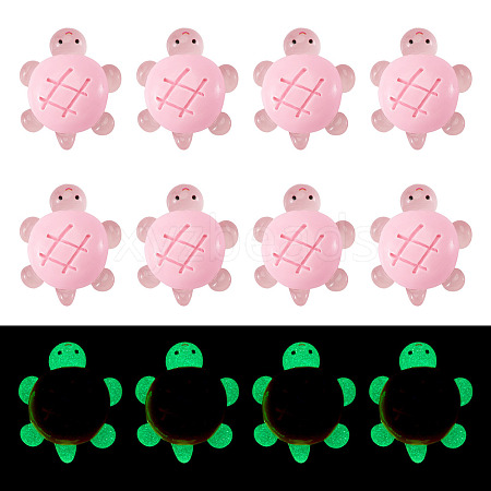 12Pcs Luminous Resin Cabochons RESI-TA0004-55C-1