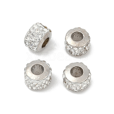 Alloy Rhinestone Clay Pave Beads ALRI-D300-01P-01-1