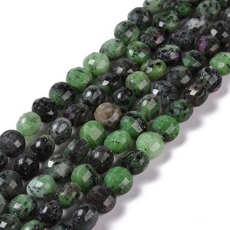 Natural Ruby in Zoisite Beads Strands G-K318-12-1