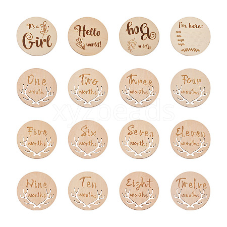 Basswood Milestone Cards WOOD-TA0002-44-1