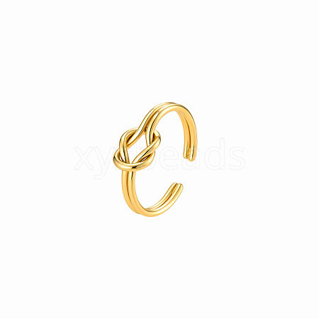 304 Stainless Steel Cuff Open Rings for Women RN0732-1-1