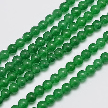 Natural & Dyed Malaysia Jade Bead Strands X-G-A146-4mm-A06-1