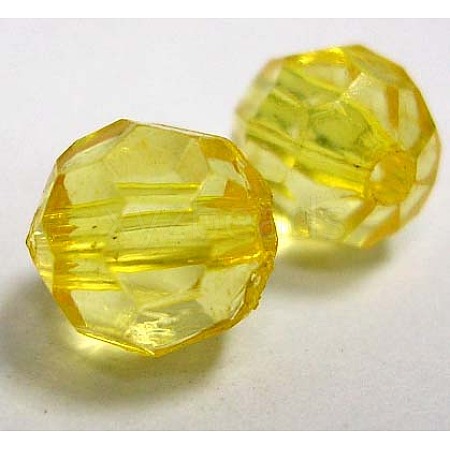 Gold Color Chunky Bubblegum Beads X-DB20MMC29-1