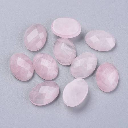 Natural Rose Quartz Cabochons G-G760-A08-1