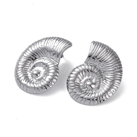 Non-Tarnish 304 Stainless Steel Stud Earrings EJEW-M250-02A-P-1