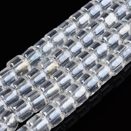 Transparent Glass Bead Strands GLAA-N047-09-E01-1