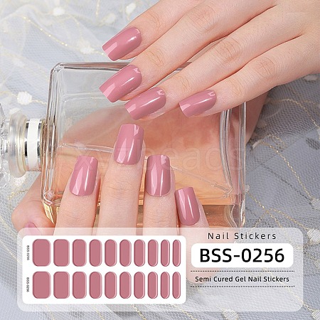 Nail Art Full Cover Nail Stickers MRMJ-YWC0001-BSS-0256-1