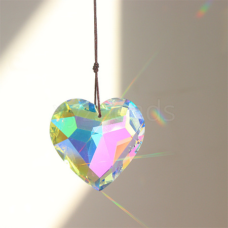K9 Glass Heart Pendant Decoration X-PW-WG44731-02-1