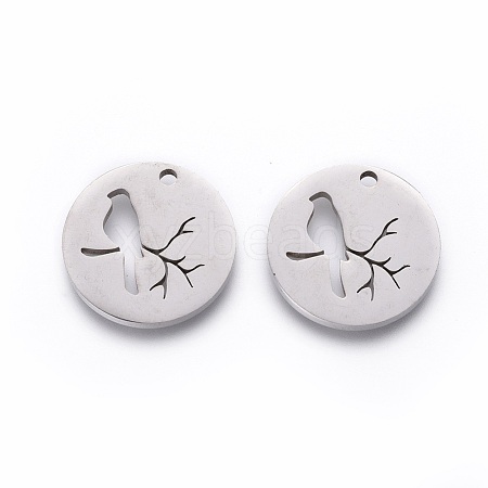 Non-Tarnish 201 Stainless Steel Pendants X-STAS-F231-034P-1