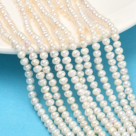 Natural Cultured Freshwater Pearl Beads Strands PEAR-L034-06C-1