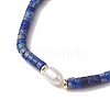 Natural Gemstone and Pearl Beads Btacelets BJEW-JB10681-5