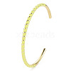 Twisted Brass Enamel Cuff Bangle BJEW-T020-02G-NF-3