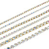 6 Styles Brass Rhinestone Strass Chains CHC-TA0001-05-10