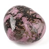 Natural Rhodonite Thumb Massage Stone G-I367-06D-2