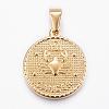 Real 18K Gold Plated 304 Stainless Steel Pendants STAS-H372-01A-1