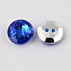 2-Hole Taiwan Acrylic Rhinestone Flat Round Buttons BUTT-F015-24mm-04-2