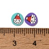 Christmas Theme Handmade Polymer Clay Cabochons CLAY-F005-04-3