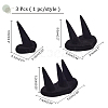 ARRICRAFT 3Pcs 3 Style Flocking Finger Ring Display Stands RDIS-AR0001-01-6