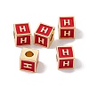 Rack Plating Brass Enamel Beads KK-B060-04G-03H-3