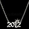 Crown Birth Year 201 Stainless Steel Pendant Necklaces for Women FS-WG4E8F2-73-1