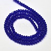 Faceted Rondelle Transparent Glass Beads Strands EGLA-J134-3x2mm-B05-2