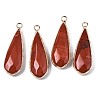 Natural Red Jasper Pendants G-S359-319E-1