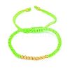 Polyester Cord Braided Bead Bracelets for Women BJEW-L698-01G-06-4