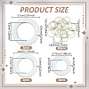 Plastic Hidden Corset Clip DIY-WH0899-407-2