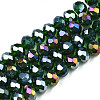 Electroplate Glass Beads Strands LS-EGLA-A034-T6mm-B28-4