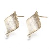 Brass Stud Earring Findings KK-T056-28G-NF-3