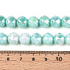 Anti-Tarnish Electroplate Glass Beads Strands X-GLAA-N010-10mm-10-3