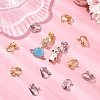 12Pcs 2 Colors Iron Clip-on Earring Findings IFIN-YW0003-68-5