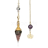 Natural Tourmaline Dowsing Pendulum Big Pendants PW-WGD496D-13-1