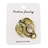 Retro Antique Golden Animal Alloy Brooches for Backpack Clothes JEWB-S040-02A-AG-2