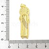 Priest Rack Plating Brass Micro Pave Cubic Zirconia Pendants KK-G513-89G-3