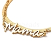 Mother's Day 304 Stainless Steel Mama 2-Strand Snake Chains Bracelets for Women BJEW-Q335-02G-2