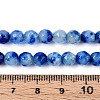 Dyed Natural White Jade Beads Strands X-G-T139-6mm-60-17-5
