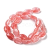 Cherry Quartz Glass Beads Strands G-L164-A-35-3
