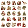 50Pcs Christmas PVC Waterproof Stickers PW-WG14AFA-01-3