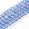 Baking Paint Transparent Glass Beads Strands DGLA-A035-T4mm-A06-1