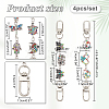 Alloy Enamel & Resin & Rhinestone Link Purse Strap Extenders FIND-AB00037-01-2