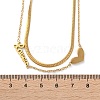 316 Surgical Stainless Steel Double Layer Necklaces NJEW-P324-03A-G-3