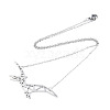 Non-Tarnish 201 Stainless Steel Pendant Necklaces NJEW-T009-JN059-1-40-2